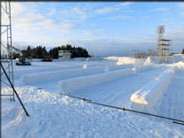 村山興業-雪上カーニバルステージ製作画像